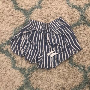 comfy striped beach shorts